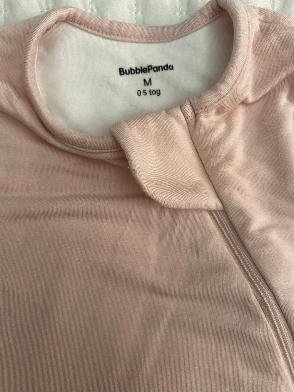BubblePanda Bamboo Sleep Sack 0.5 TOG - Blush Size M